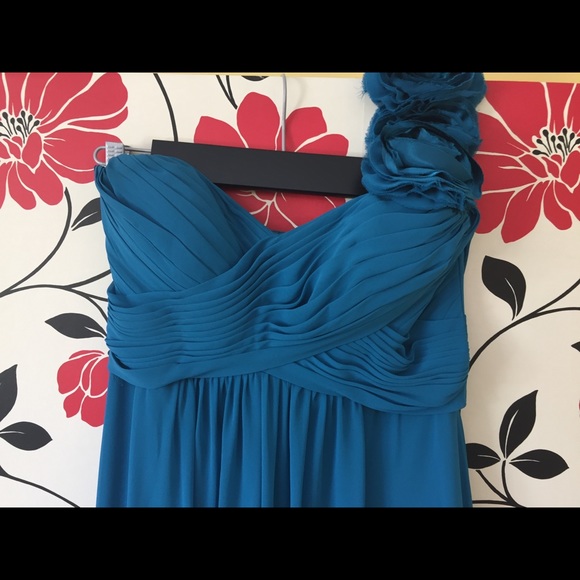 Bari Jay Gown, Style #225, turquoise, size 10 - Picture 3 of 10